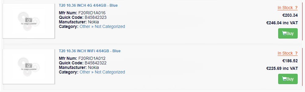 تبلت نوکیا T20
