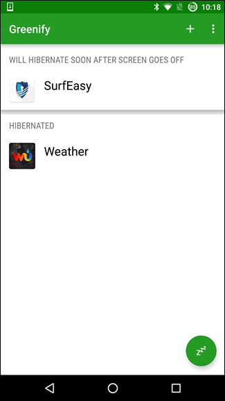 استفاده از برنامه Greenify برای افزایش عمر باتری