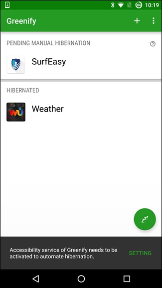 استفاده از برنامه Greenify برای افزایش عمر باتری