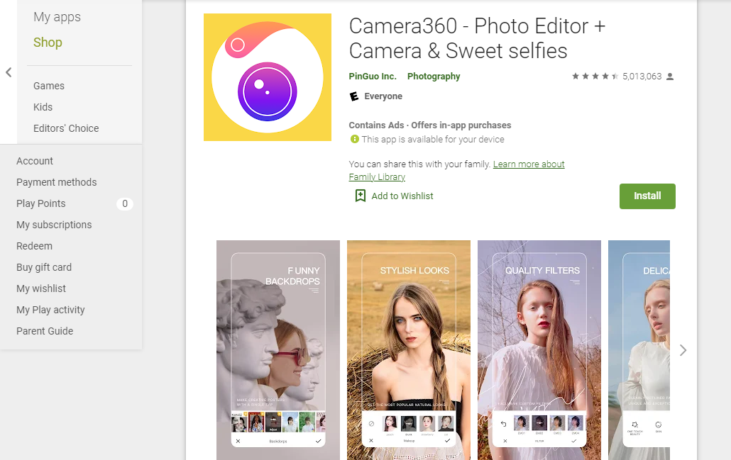 برنامه عکاسی حرفه ای اندروید
