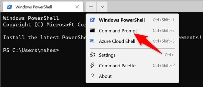 command prompt ویندوز ۱۱