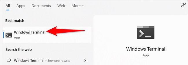 ترمینال ویندوز ۱۱