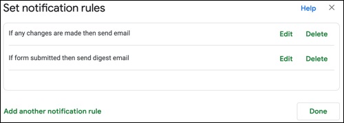 ویرایش، حذف یا افزودن اعلان