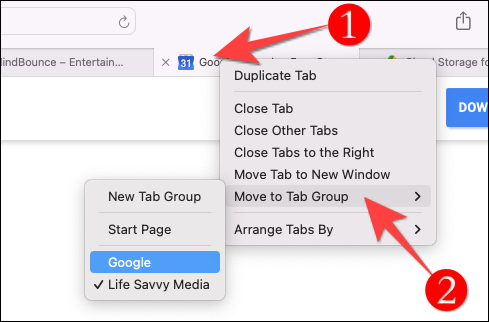 چطور باید از تب های گروهی در Safari برای Mac استفاده کرد؟