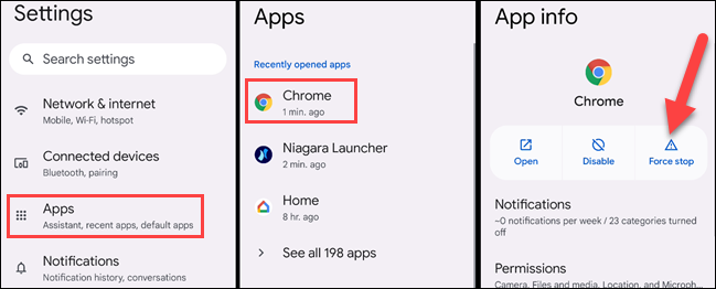 بستن برنامه های اندروید