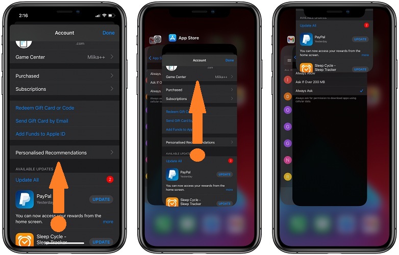 بستن برنامه های آیفون