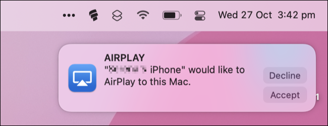 آموزش AirPlay از iPhone یا iPad به Mac