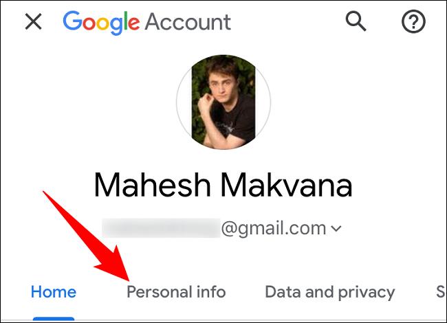 تغییر نام حساب کاربری گوگل در آیفون و آیپد