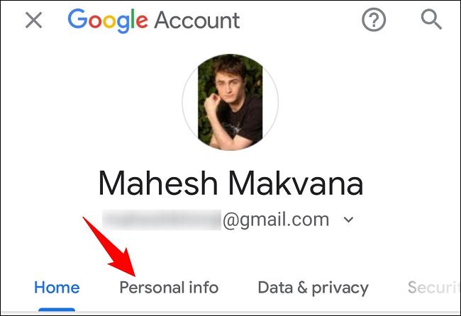تغییر نام حساب کاربری گوگل در اندروید