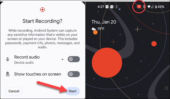 آموزش فیلم گرفتن از صفحه گوشی در اندروید