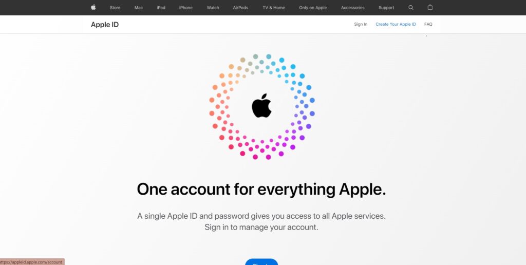ساخت اپل آیدی از طریق وب سایت رسمی و با شماره تلفن