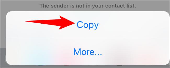 کپی و پیست کردن پیام ها