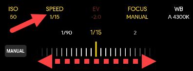 تنظیم سرعت شاتر برای گرفتن عکس های با نوردهی طولانی در گوشی سامسونگ