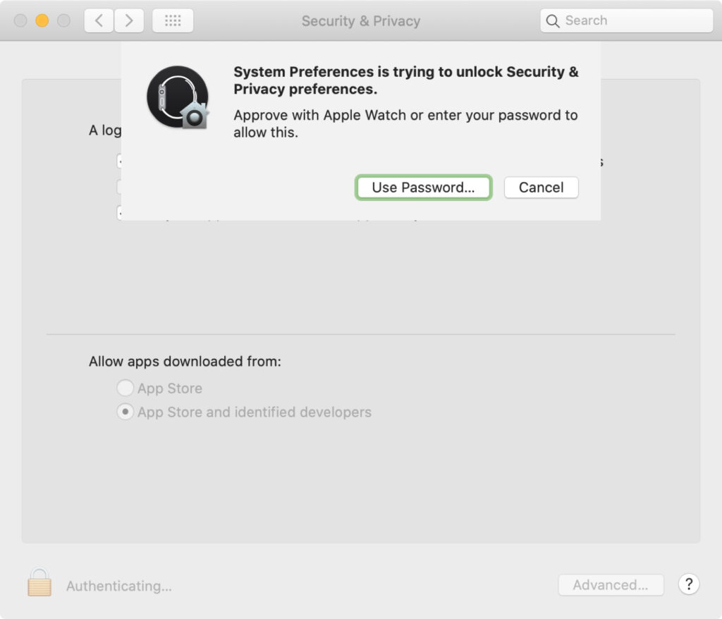 تایید درخواست های رمز عبور با اپل واچ