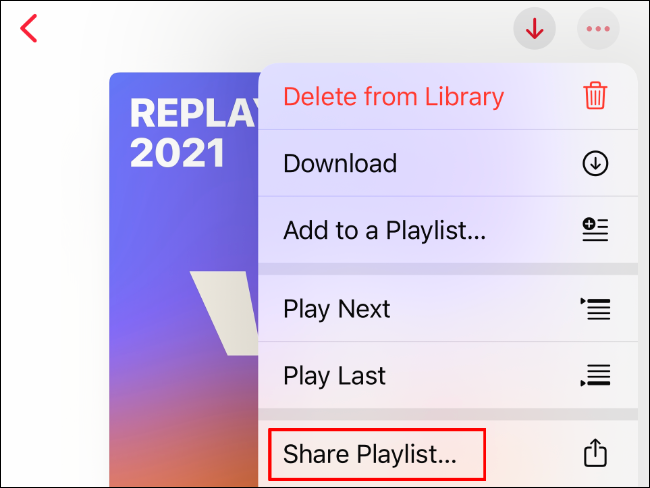 نحوه به اشتراک گذاری پلی لیست در Apple Music