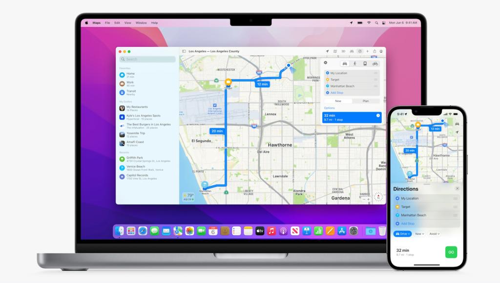 iOS 16: ویژگی های جدید Apple Maps