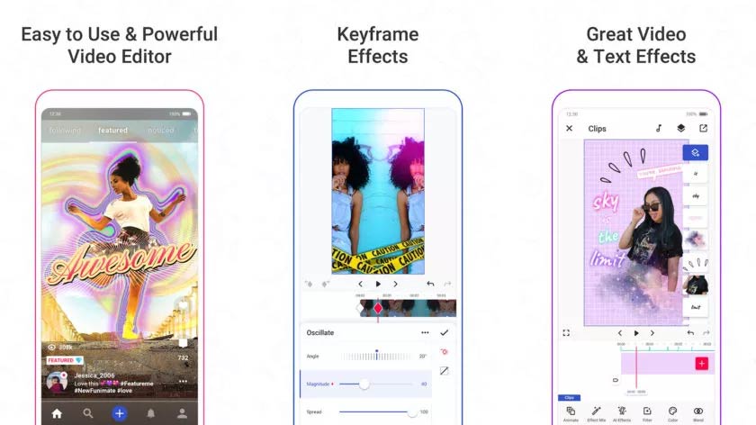 برنامه Funimate Video Editor