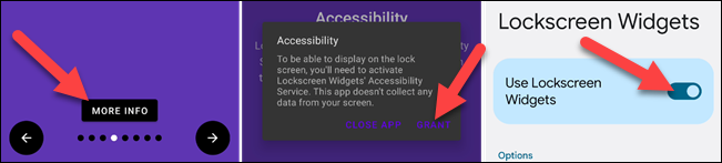 آموزش تصویری برنامه Lockscreen Widgets