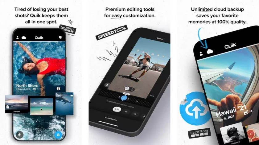 برنامه GoPro Quik