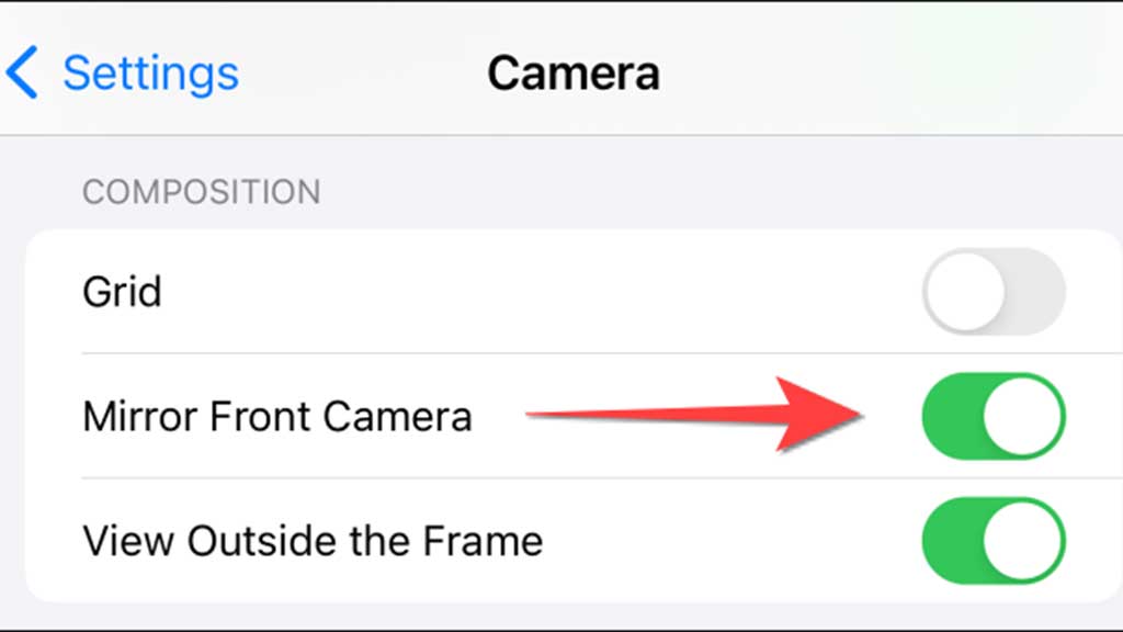 نحوه آینهای کردن تصاویر سلفی آیفون به صورت خودکار