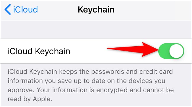 همگام سازی رمزهای عبور ذخیره شده در دستگاه‌های اپل