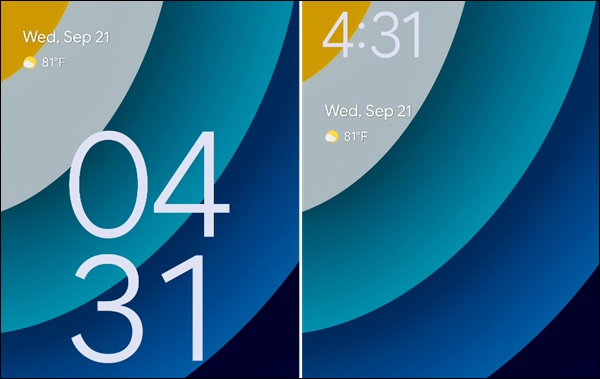 برای سفارشی سازی ساعت در صفحه قفل اندروید از Google Pixel استفاده کنید