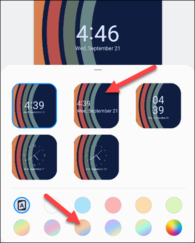 سفارشی سازی ساعت در صفحه قفل اندروید در Samsung Galaxy