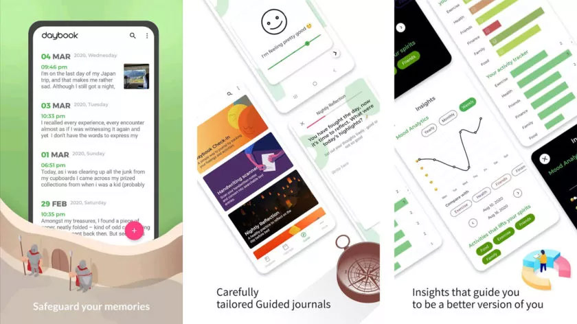 اپلیکیشن خاطره نویسی Daybook