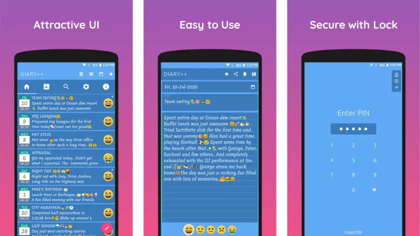 اپلیکیشن خاطره نویسی Diary++