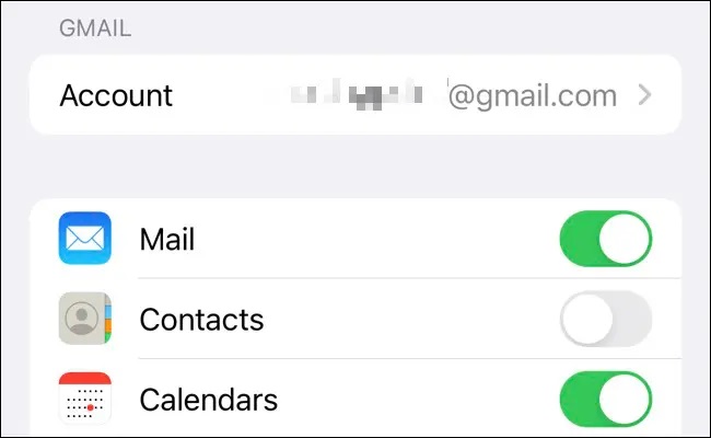 مخاطبین مرتبط با حساب‌های ایمیل را غیرفعال کنید
