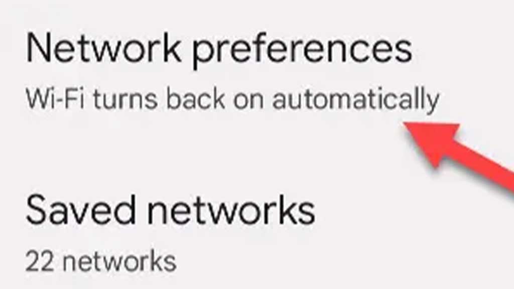 Network Preferences