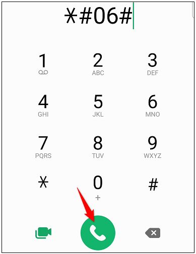 مشاهده کد IMEI از طریق شماره‌گیر گوشی سامسونگ