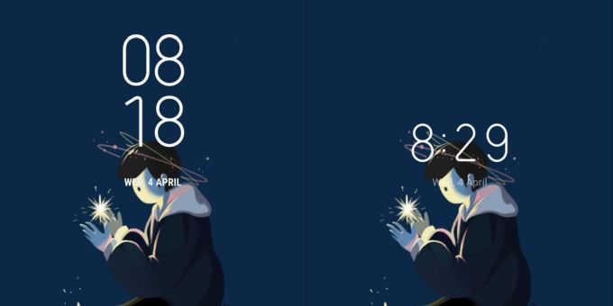 سفارشی سازی ساعت در صفحه قفل اندروید