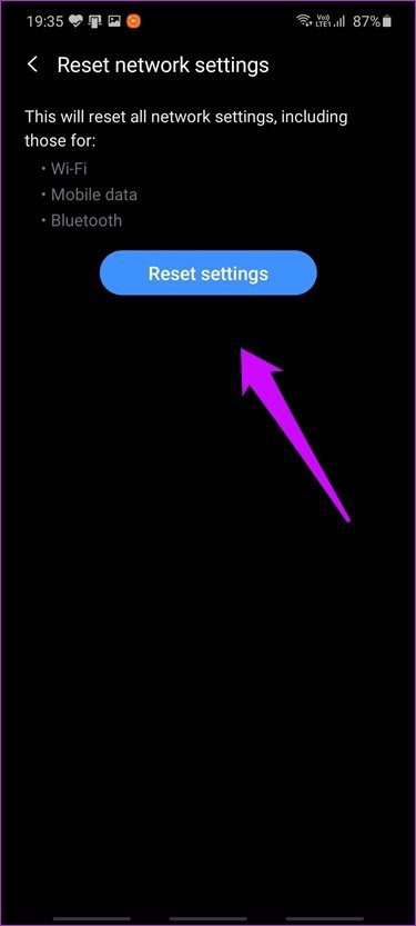 6) پاک کردن حافظه یا کش پنهان در برنامه ارسال پیام کوتاه یا Messages