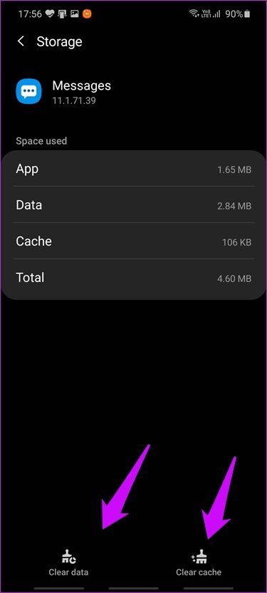 5) لغو نصب برنامه iMessage در گوشی سامسونگ گلکسی