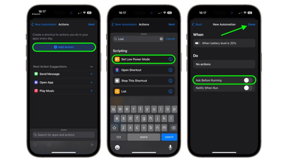 حالت Low Power Mode در آیفون