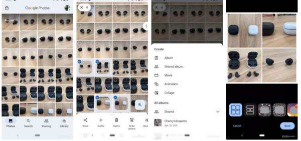 ایجاد کلاژ با استفاده از Google Photos در گوشی