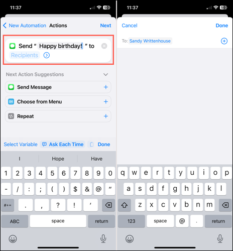 آموزش برنامه ریزی پیامک در آیفون با Shortcuts