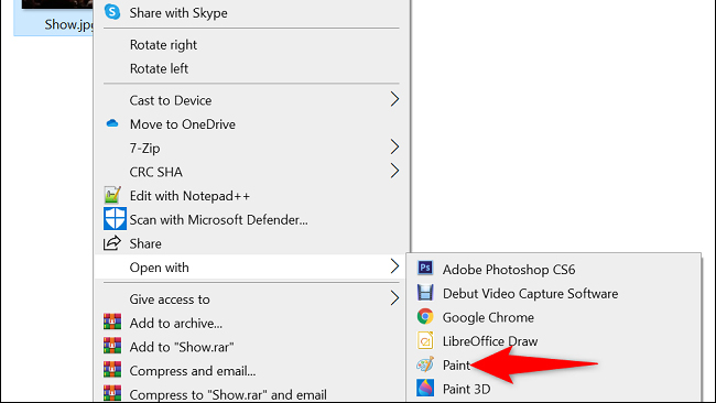 اضافه کردن متن به تصویر در ویندوز