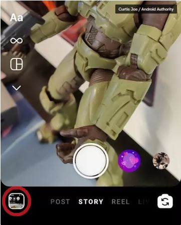 قرار دادن چندین عکس در یک کارت استوری اینستاگرام