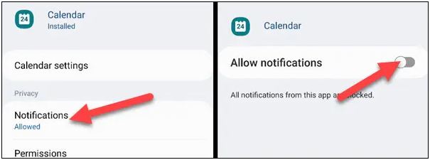 غیرفعال کردن Samsung Calendar در گوشی‌های گلکسی