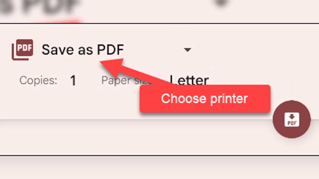 Save as PDF