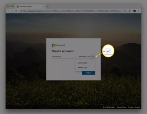 ساخت ایمیل در اوتلوک