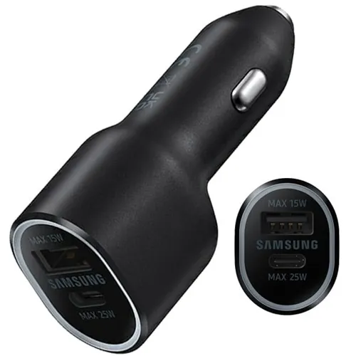 شارژر فندکی سامسونگ ۲۵ وات و ۱۵ وات | Samsung Duo EP-L4020 Car Charger